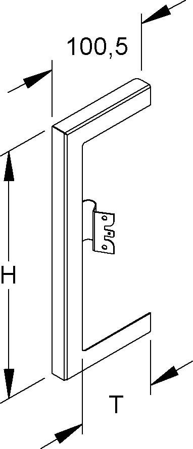 GK-Wandabschlussblende li GWBL 213T80 WA