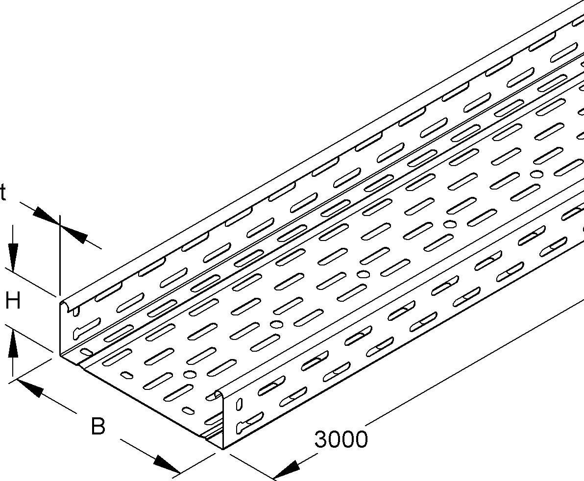 Kabelrinne RLC 60.100 E3 OV