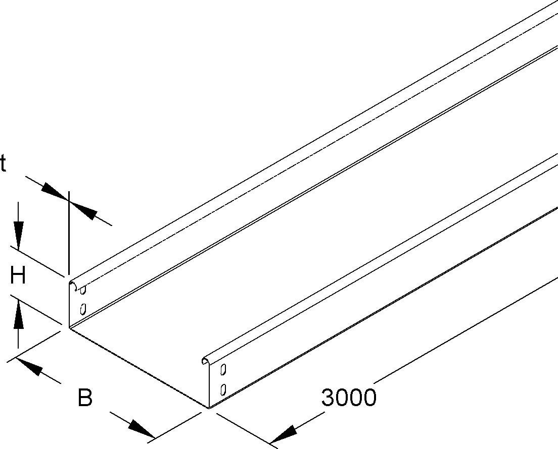 Kabelrinne RLU 60.600 F OV