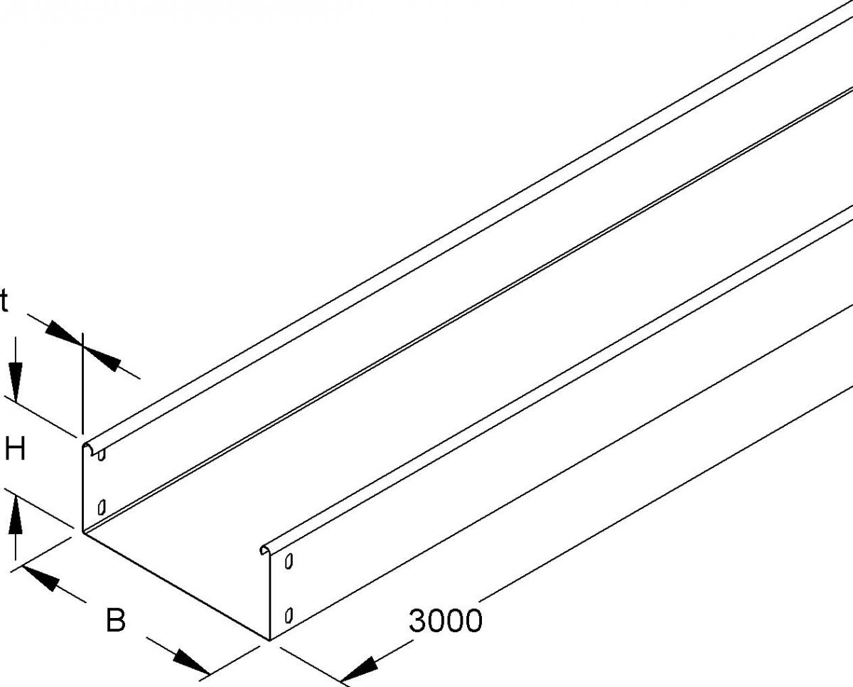 Kabelrinne RLU 85.600 F OV