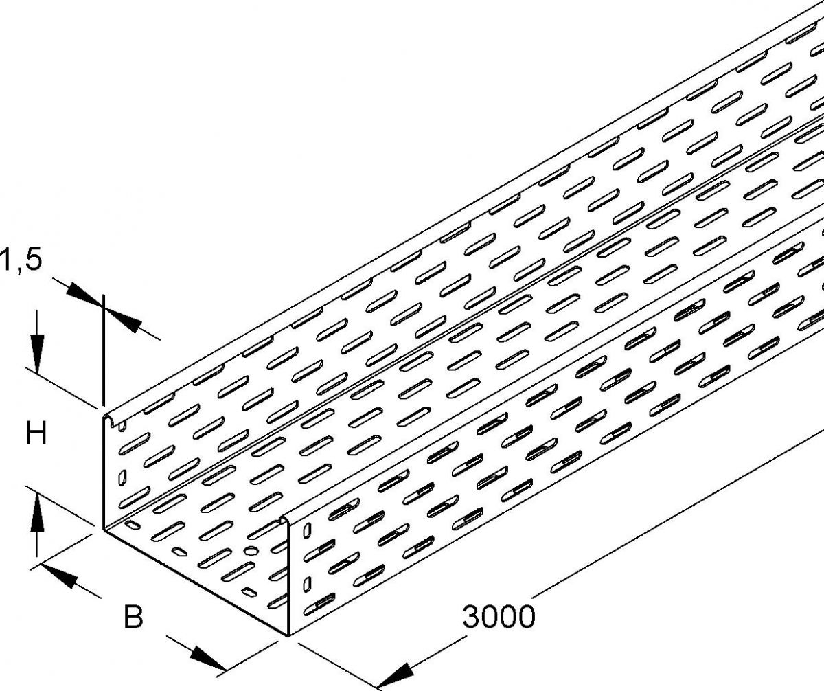 Kabelrinne RS 110.300 F OV