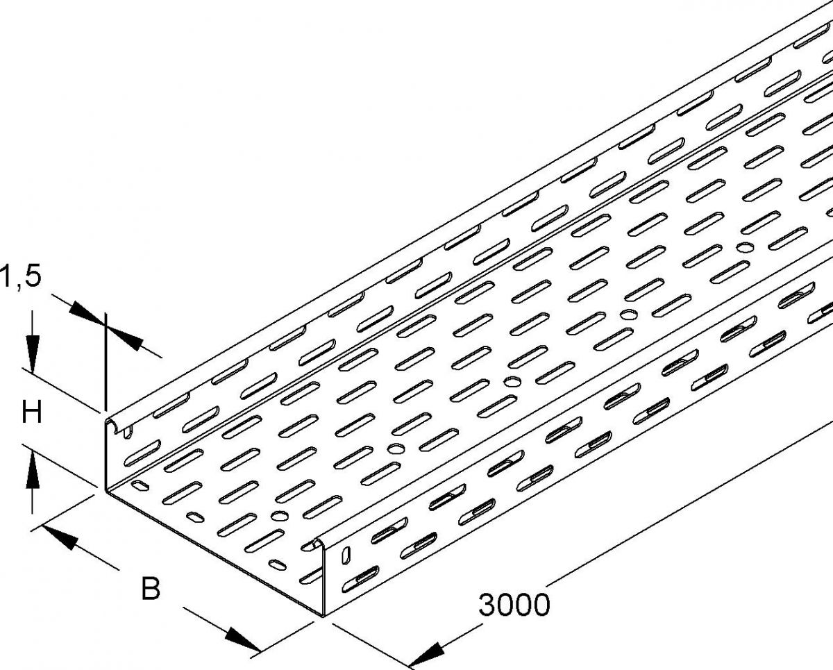 Kabelrinne RS 60.600 F OV
