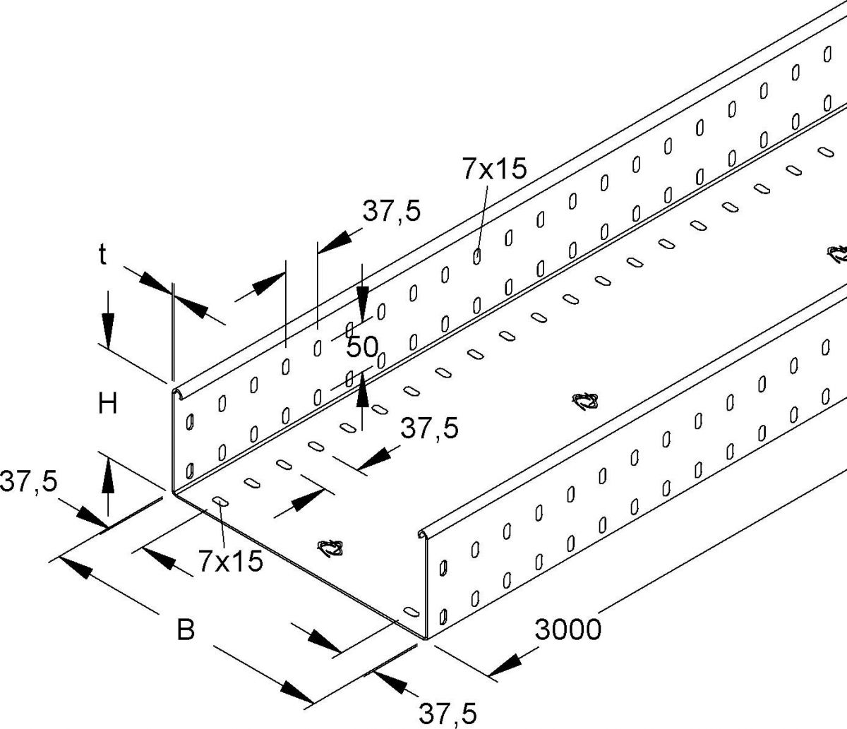 Kabelrinne RSSUP 110.300 S OV