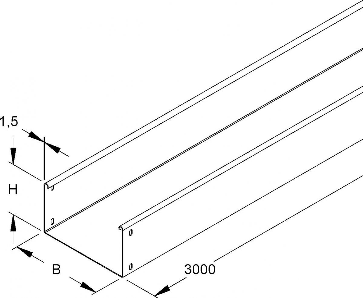 Kabelrinne RSU 110.200 F OV