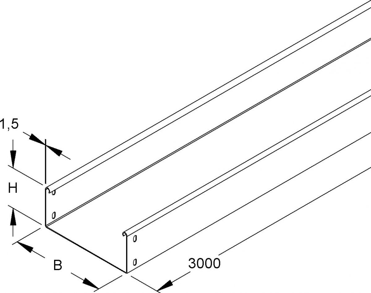 Kabelrinne RSU 85.100 F OV