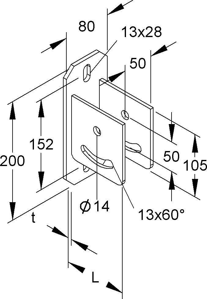 Schraubkopfplatte KUGH 5050 E5
