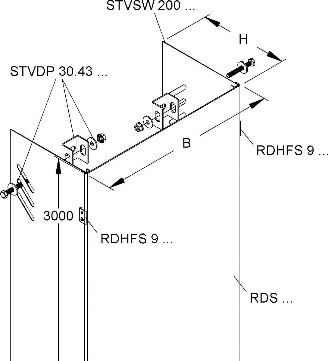 Steigetrassenverkleidung STVWA 600 S