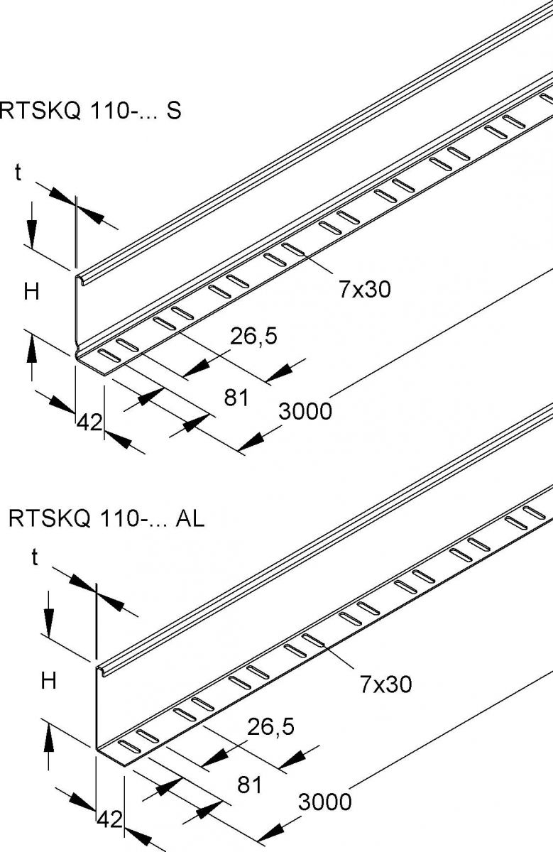 Trennsteg RTSKQ 110-2.0 AL