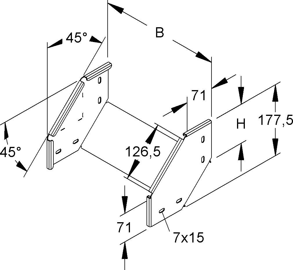 Universal-Fallstück RFDU 100.400-1.5S OV
