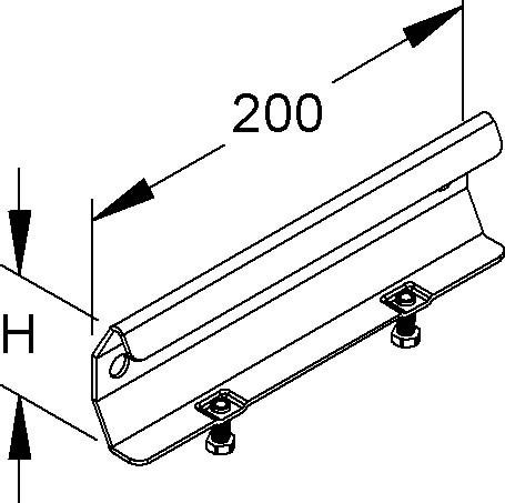 Verbinder 200mm KRRV 55/200 F