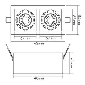 LED-Downlight, kardanisch 1740082023