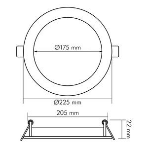 LED-Panel Flat 1571901012