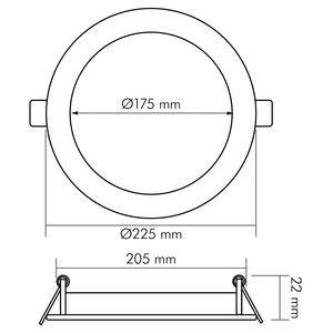 LED-Panel Flat IP44 1571935011