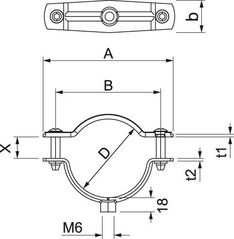 Abstandschelle ASG 732 17 A2