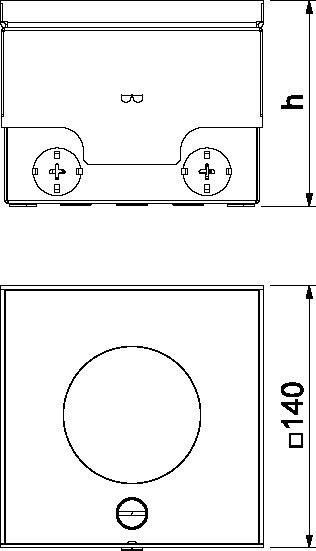 Bodensteckdose UDHOME2 VT2