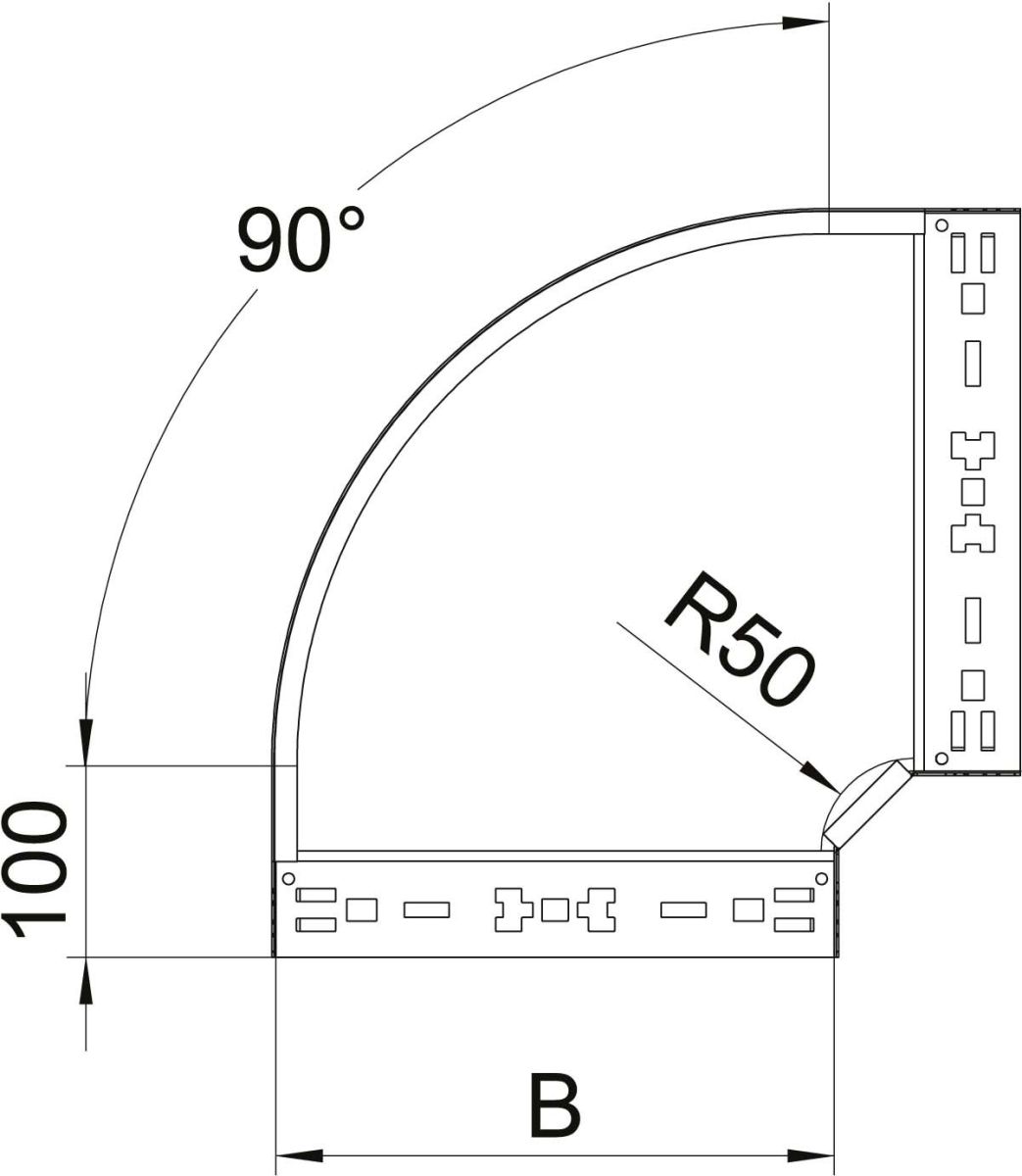 Bogen 90 Grad RBM 90 110 FS