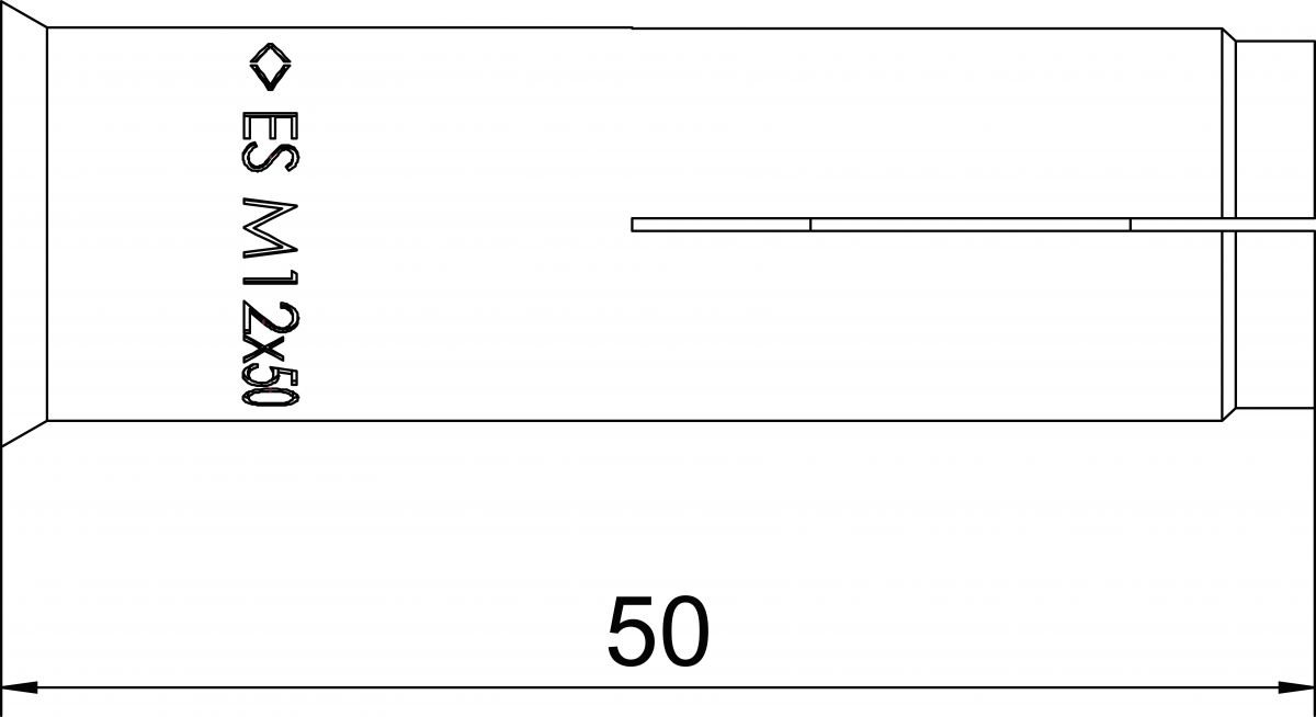 Einschlaganker ES ES M 12x50