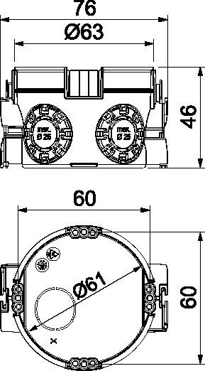 Gerätedose UP UG 46