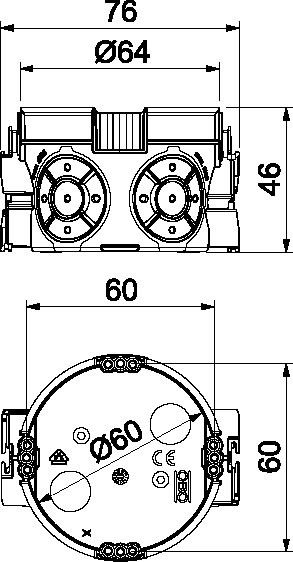 Gerätedose UP UG 46-L