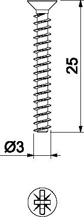 Geräteschraube ZA 25-GS-S