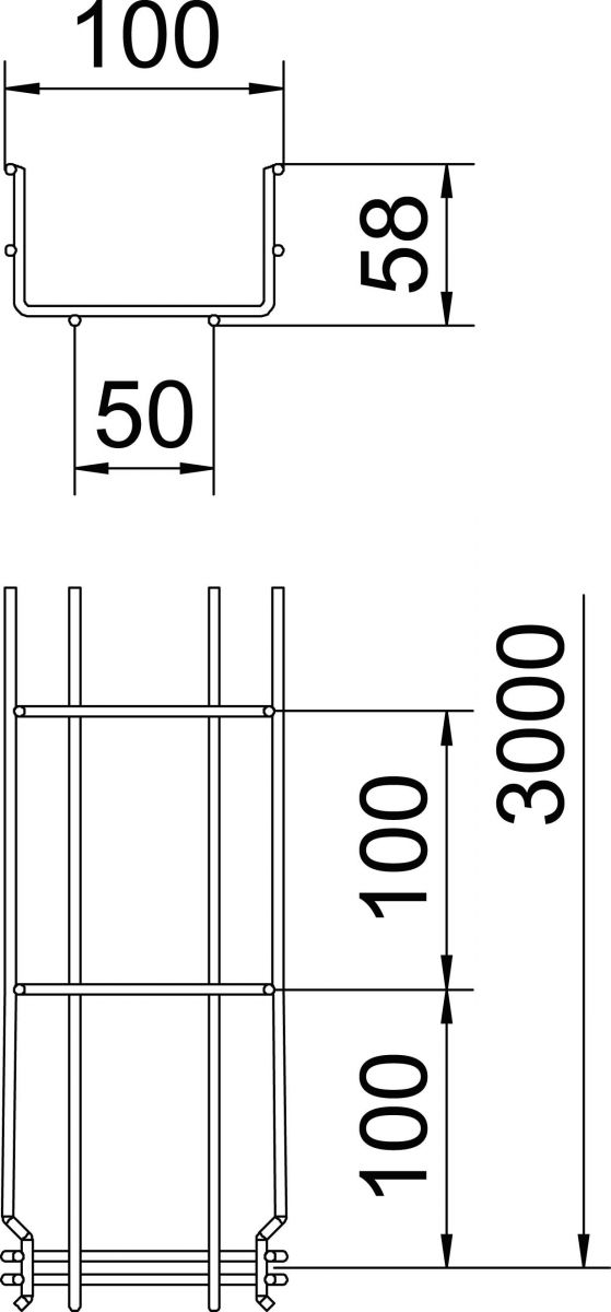 Gitterrinne GRM GRM 55 100FTKLGR