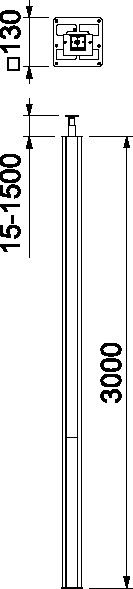 Installationssäule ISS130130RW