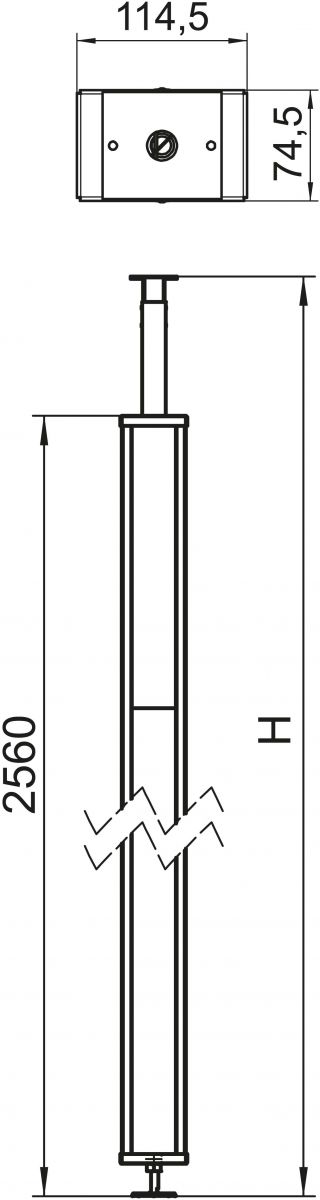 Installationssäule ISS70110STSRW