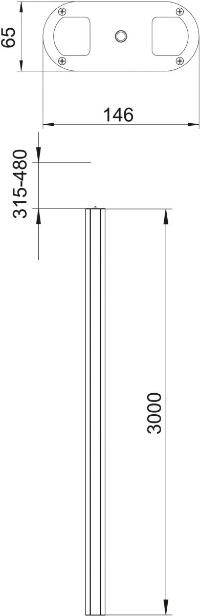 Installationssäule ISSOG70140RW