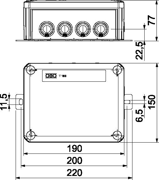 Kabelabzweigkasten T160ED 10A