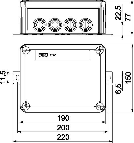 Kabelabzweigkasten T160ED 10AF