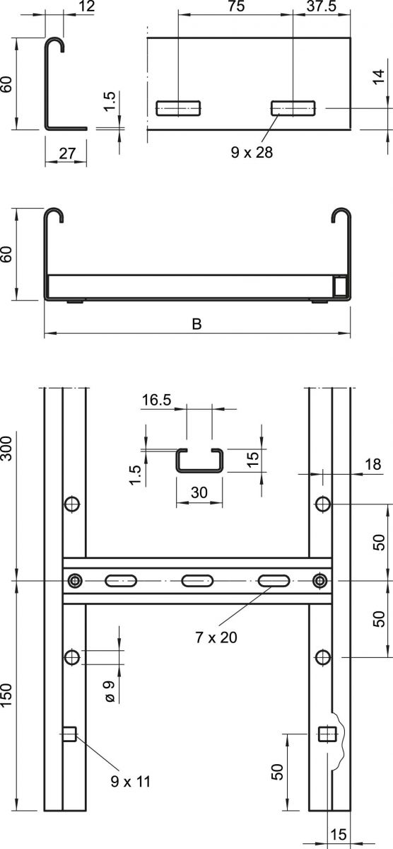 Kabelleiter LG 640VS6FSK LGR