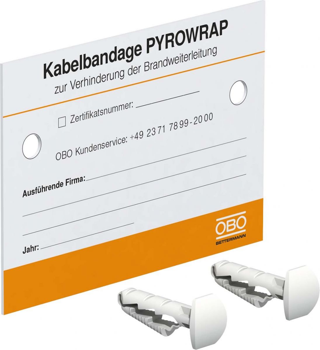 Kennzeichnungsschild KS-FSB DE