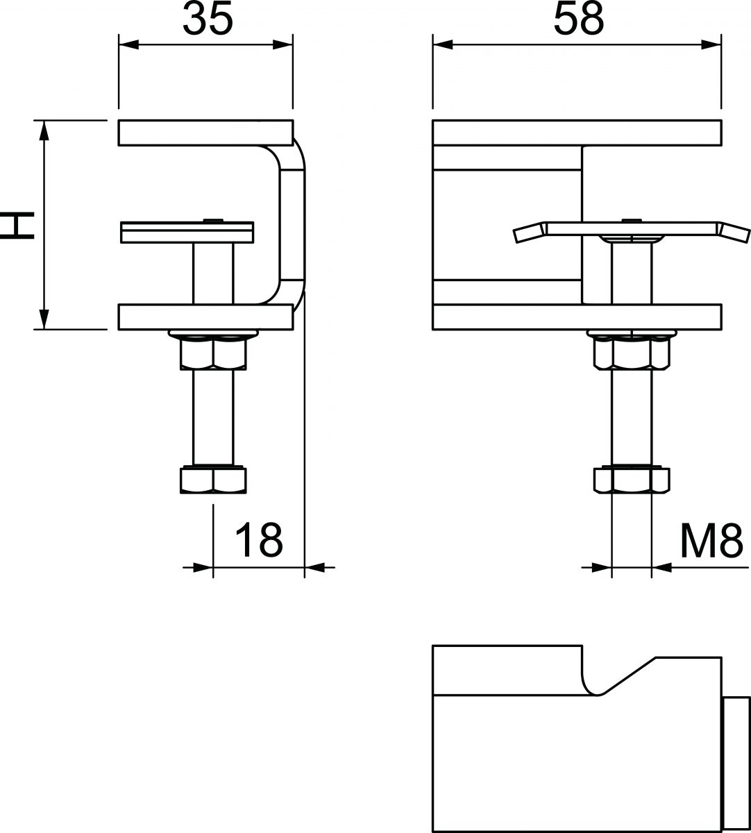 Klemmstück KLL 52 MD A2