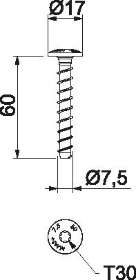 Montageschienenanker MMS+ MS 7.5x60