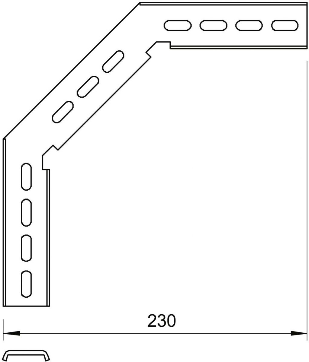 Montagewinkel 90° MW 90 SL17FTKLGR