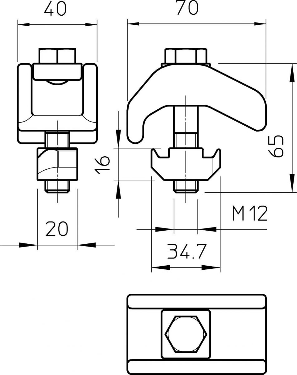 Spannklaue, schwer TKH-S-30 ZL