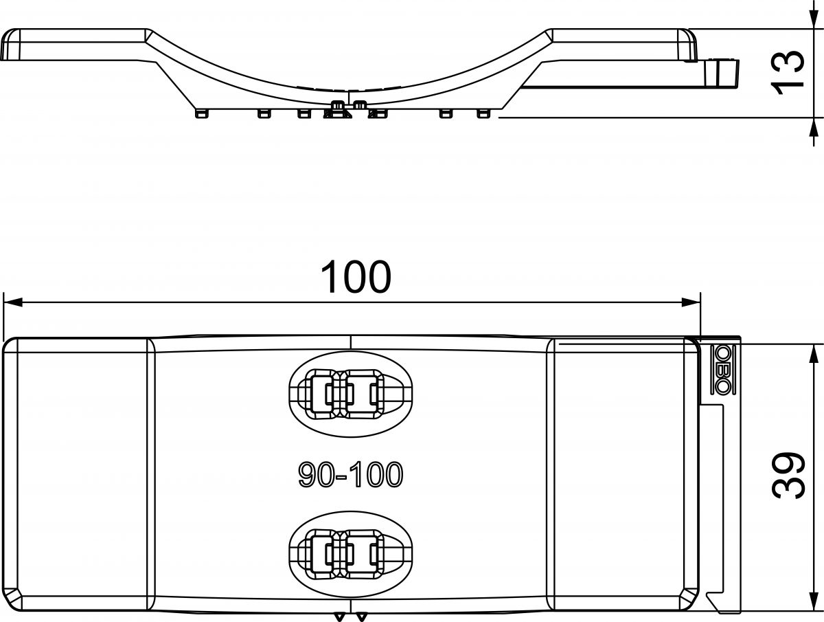 Universal-Gegenwanne 2058UW 100 LGR