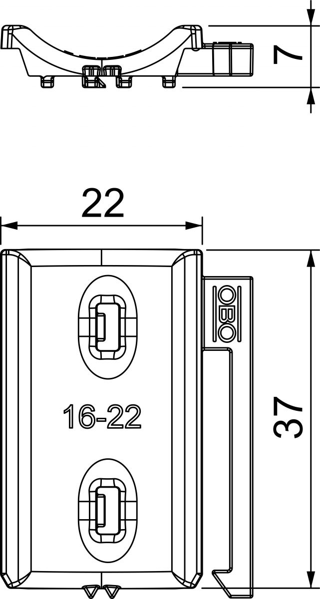 Universal-Gegenwanne 2058UW 22 LGR