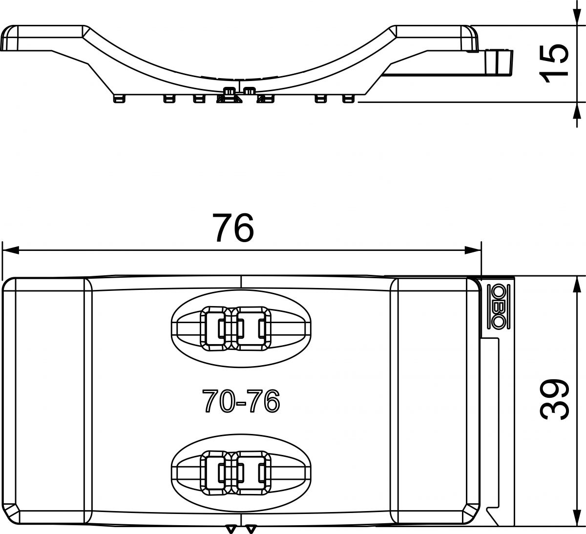 Universal-Gegenwanne 2058UW 76 LGR