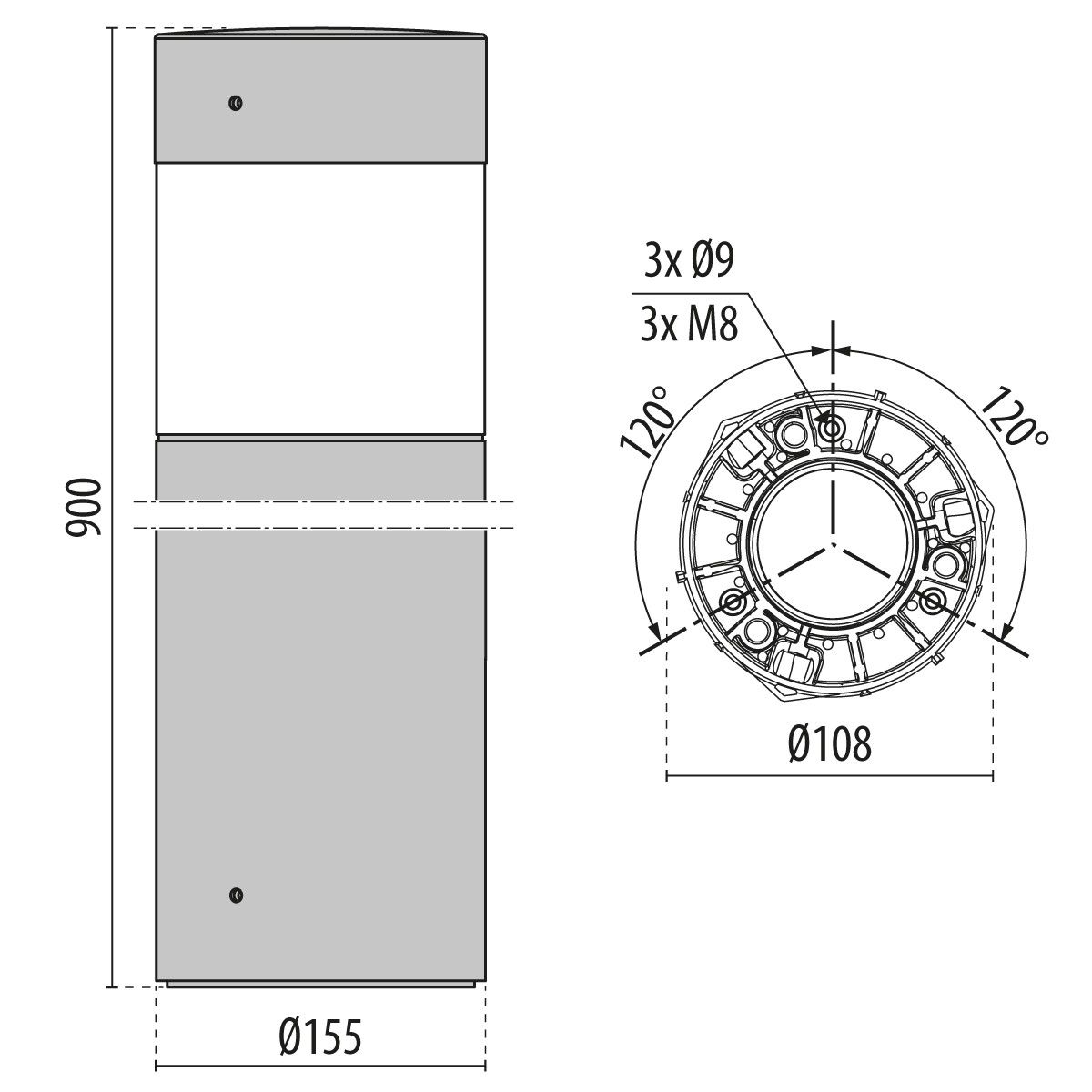 LED-Pollerleuchte 3114001