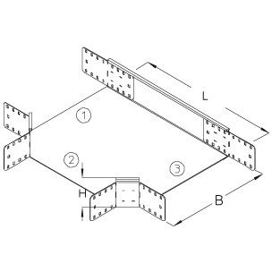 Kabelrinnen-Abzweig RA 110-30S