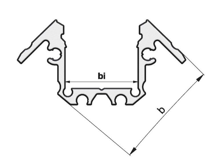 Aufbau-Aluminium-Profil TRPA2532