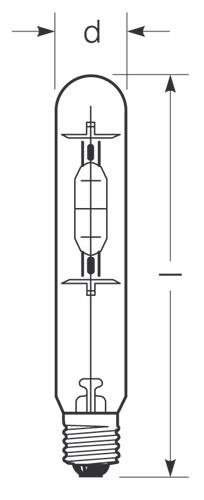 Halogen-Metalldampflampe HRI-T 250W/230/B/E40