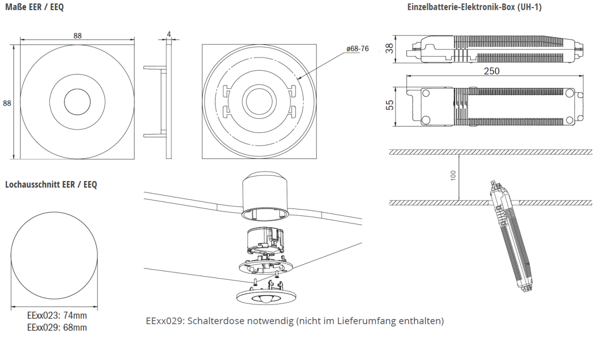 LED-Sicherheitsleuchte EEQL028SC