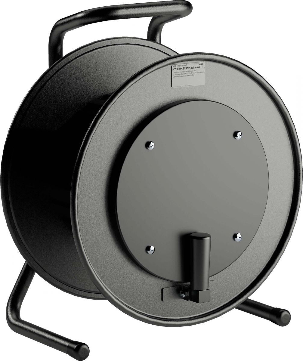 Stahlblech-Kabeltrommel HT 300K.MS12-schwarz Stahlblech-Kabeltrommel HT 300K.MS12-schwarz