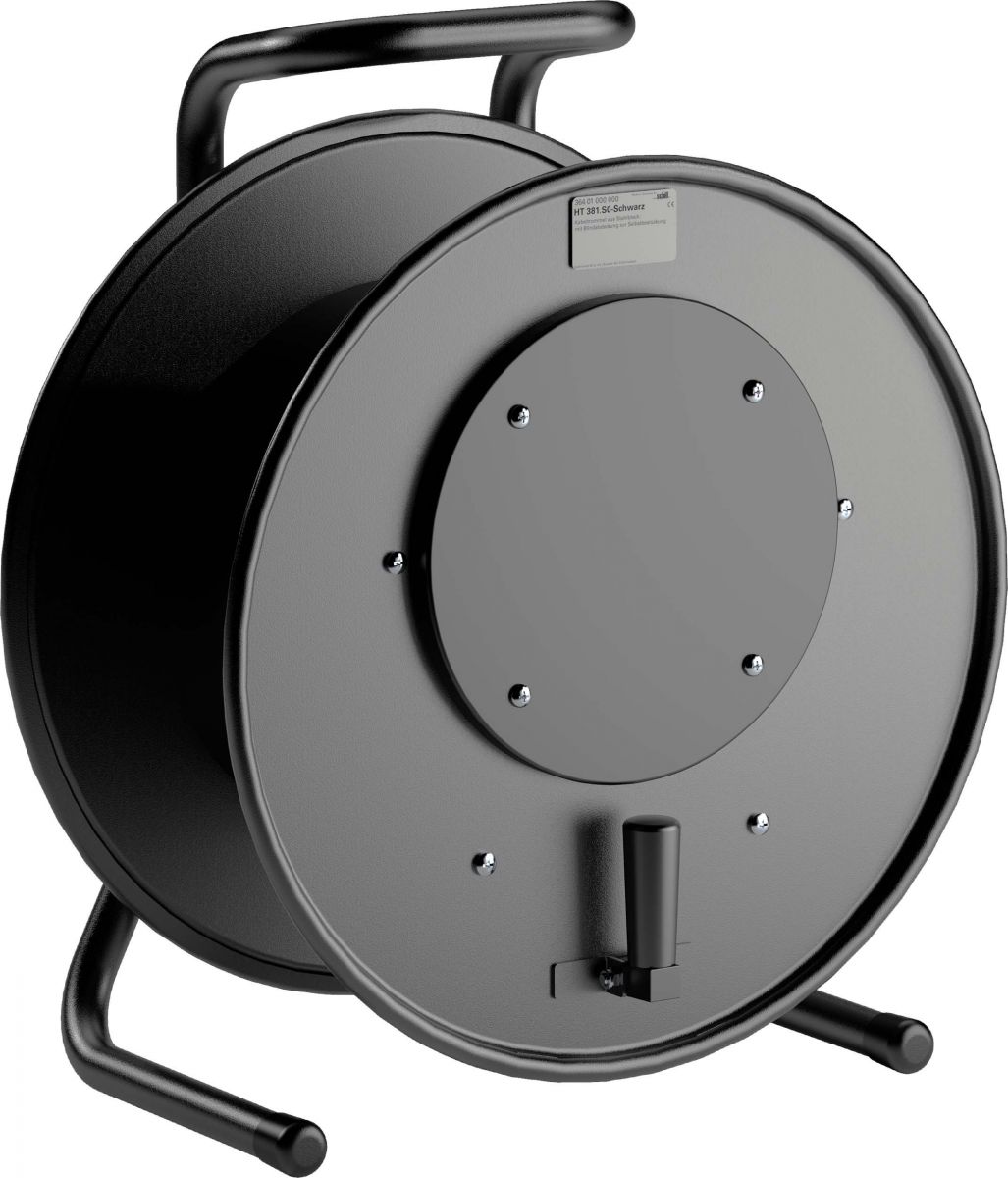 Stahlblech-Kabeltrommel HT 381.S0-schwarz