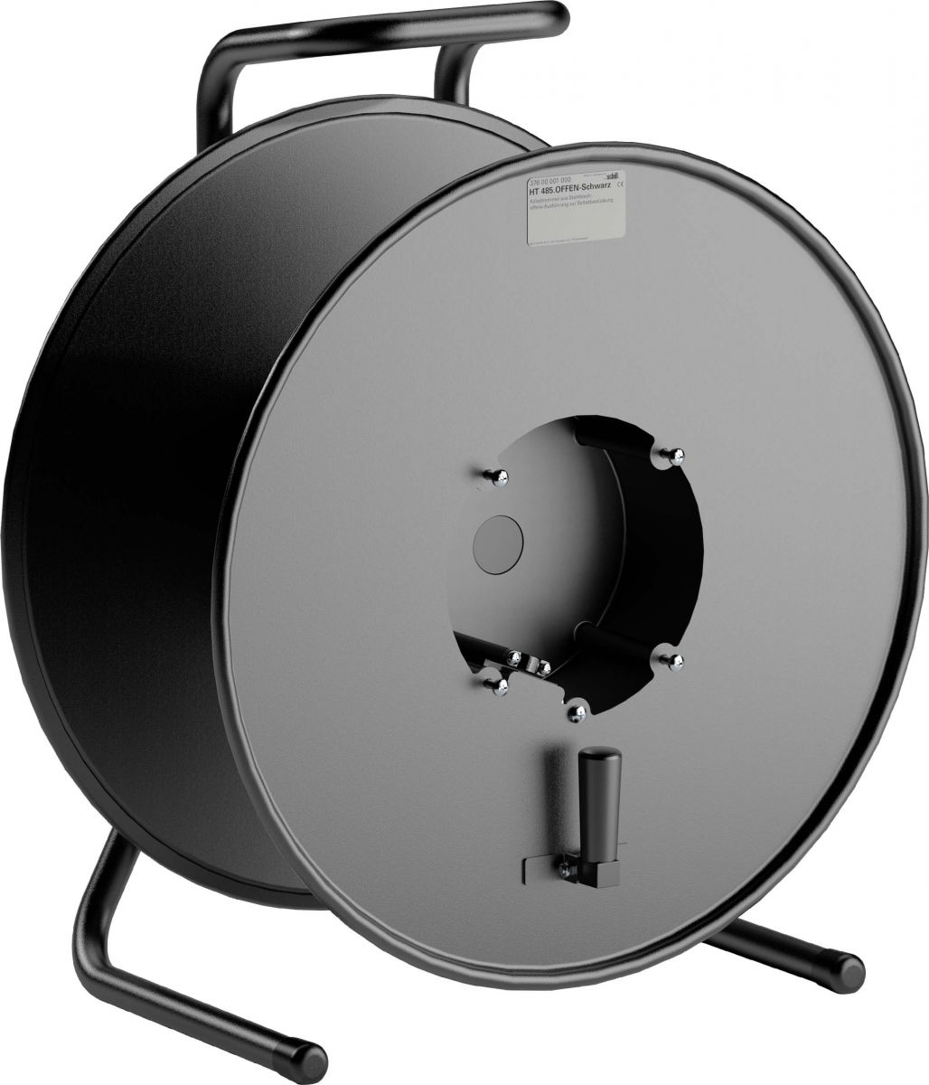 Stahlblech-Kabeltrommel HT 485.OFFEN-SCHWARZ