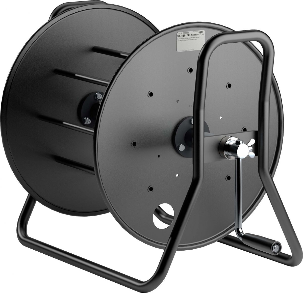 Stahlblech-Kabeltrommel SK 4601.S0-SCHWARZ Stahlblech-Kabeltrommel SK 4601.S0-SCHWARZ
