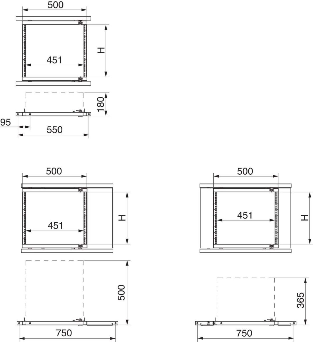 19 Zoll-Rahmen SF/SM NSYRSWP18