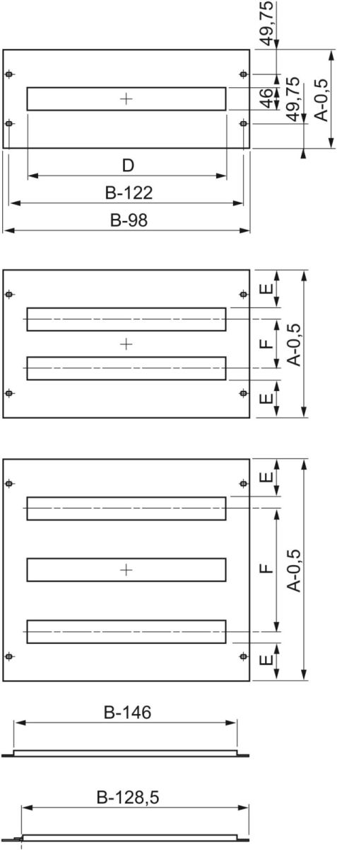 Frontplatte mit Ausschnitt NSYMUC208